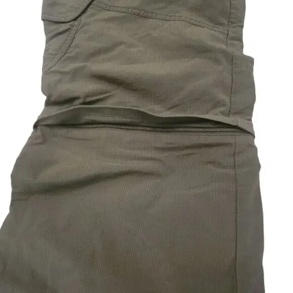 Kathmandu Cargo Olive Green Hiking Fishing Pants With Zip off Bottom Wmn's Sz 12 - Picture 6 of 9